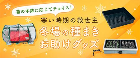 寒い時期の救世主 冬場の種まきお助けグッズ